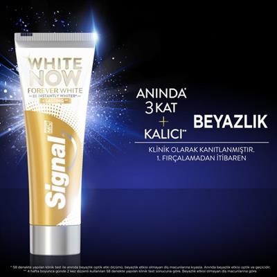 Signal White Now Forever White Diş Macunu 75 ml Aşındırmayan İçeriklerle Beyazlatır