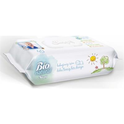 Sleepy Bio Islak Havlu 40 Adet Doğal Bambu ve Organik Pamuk İçeren Bebek Temizlik Ürünü