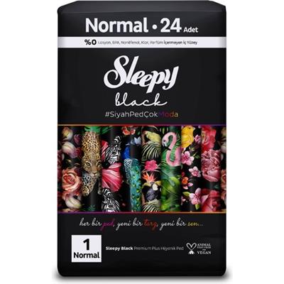 Sleepy Black Premium Plus Hijyenik Ped Normal 24 Adet Ped