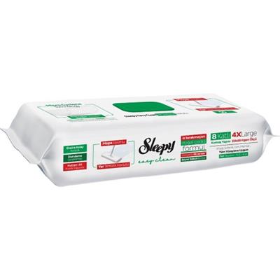 Sleepy Easy Clean Beyaz Sabun Katkılı Mopa Uyumlu Yer Temizlik Havlusu&Mendili 50 Yaprak