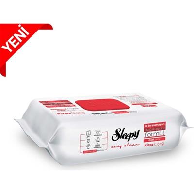Sleepy Easy Clean Kiraz Çiçeği Yüzey Temizlik Havlusu&Mendili 100 Yaprak