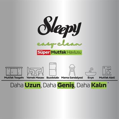 Sleepy Easy Clean Süper Yüzey Temizlik Mutfak Havlusu&Mendili Bergamot Yağlı 50 Yaprak