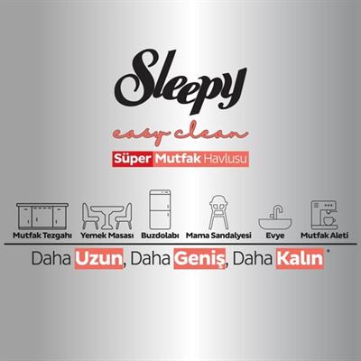 Sleepy Easy Clean Süper Yüzey Temizlik Mutfak Havlusu&Mendili Greyfurt Yağlı 50 Yaprak