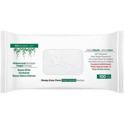 Sleepy Easy Clean Yüzey Temizlik Havlusu&Mendili 100 Yaprak