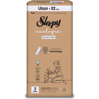 Sleepy Ecologic premium Plus Günlük Ped Uzun 32 Adet Ped