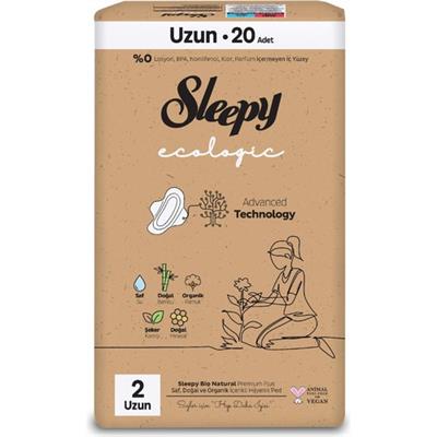 Sleepy Ecologic Premium Plus Hijyenik Ped Uzun 20 Adet Ped