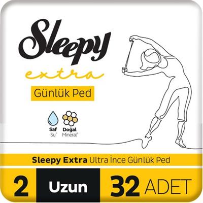 Sleepy Extra Ultra İnce Günlük Ped Uzun 32 Adet Ped