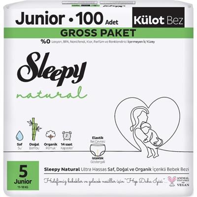Sleepy Natural Gross Paket Külot Bez 5 Numara Junior 100 Adet