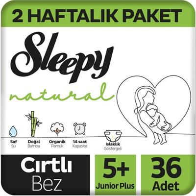 Sleepy Natural Jumbo Bebek Bezi Junior Plus 5+ Numara 36 Adet 13-20 kg