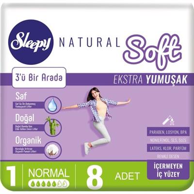Sleepy Natural Kadın Pedi Soft Normal