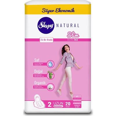 Sleepy Natural Slim Ekstra Ince Uzun 20 Ped