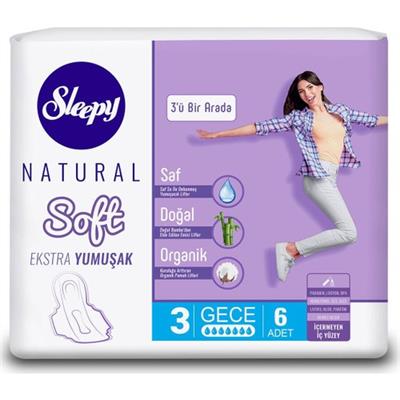 Sleepy Natural Soft Ekstra Yumuşak Gece 6 Lı
