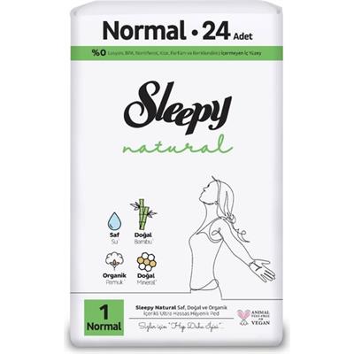 Sleepy Natural Ultra Hassas Hijyenik Ped Normal 24 Adet Ped