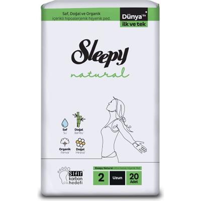 Sleepy Natural Ultra Hassas Hijyenik Ped Uzun 20 Adet Ped