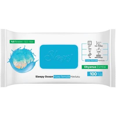 Sleepy Ocean Yüzey Temizlik Havlusu&Mendili Okyanus Esintisi 100 Yaprak