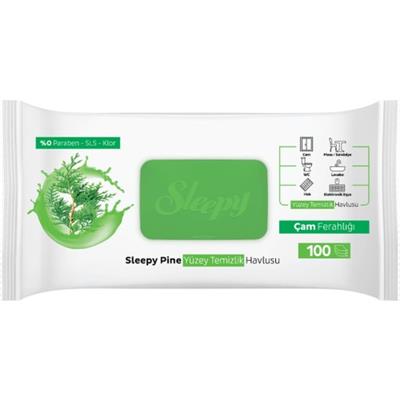 Sleepy Pine Yüzey Temizlik Havlusu&mendili Çam Ferahlığı 100 Yaprak