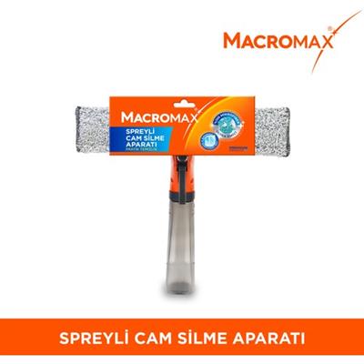 Spreyli Cam Silme Aparatı, 3ü 1 Arada Çekpaslı ve Mikrofiberli Camsil, İz Bırakmaz