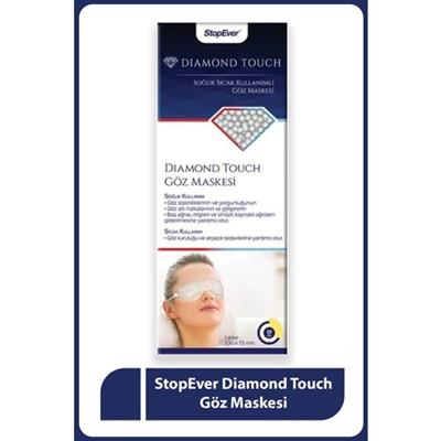 Stopever Diamond Touch Göz Maskesi - Soğuk ve Sıcak Terapiye Uygun, Jel Dolgulu, Beyaz, Standart Boyut, Hafif ve Dayanıklı