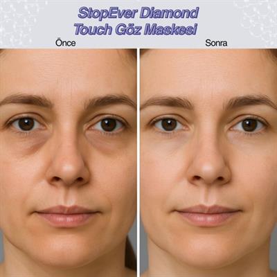 Stopever Diamond Touch Göz Maskesi - Soğuk ve Sıcak Terapiye Uygun, Jel Dolgulu, Beyaz, Standart Boyut, Hafif ve Dayanıklı