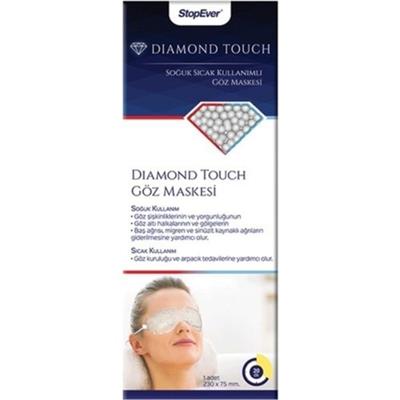 Stopever Diamond Touch Göz Maskesi - Soğuk ve Sıcak Terapiye Uygun, Jel Dolgulu, Beyaz, Standart Boyut, Hafif ve Dayanıklı
