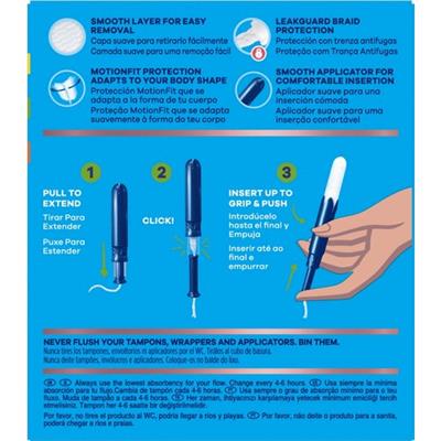 Tampax Pearl Compak Tampon Super 16lı Oeko-Tex Testli Sızıntı Önleyici Teknoloji ile