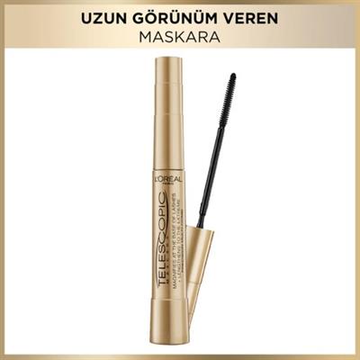 Telescopic Siyah Uzun Görünüm Veren Maskara
