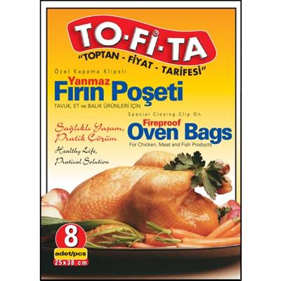 To-Fi-Ta Yanmaz Fırın Torbası 8li