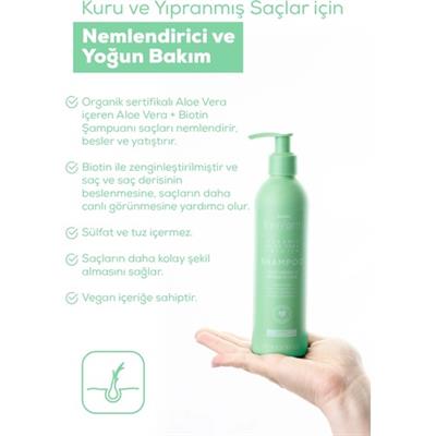 Tresan The Earth Organic Aloe Vera +Biotin Şampuan 250 Ml