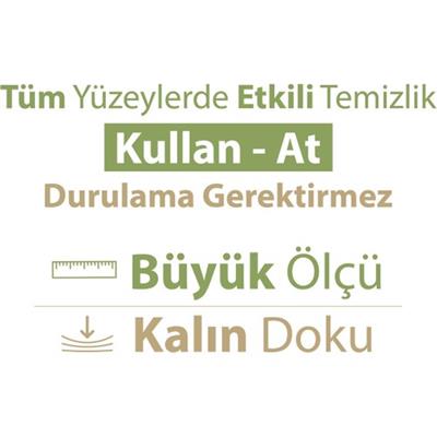 Turco Doğadan Pratik Yüzey Temizlik Havlusu 100 Yaprak