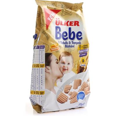 Ülker 3 Tahıllı Tarçınlı Bebe Bisküvisi 172 gr