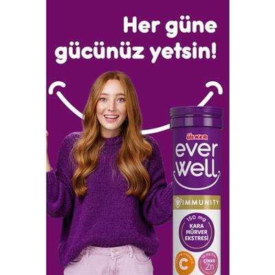 Ülker Everwell Karamürver C Vitamin Tablet 15li 67.5 G x 3 Adet