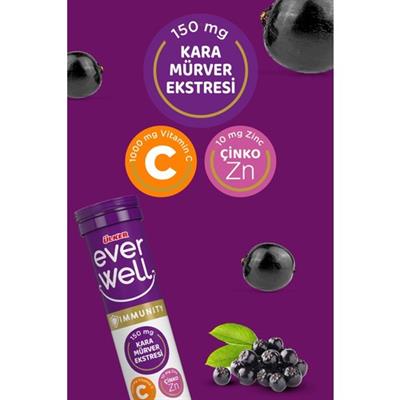 Ülker Everwell Karamürver C Vitamin Tablet 15li 67.5 G x 3 Adet