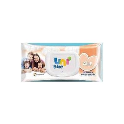 Uni Baby Aile Boy Kapaklı Islak Havlu 90 Yaprak – Bebekler Ve Günlük Kullanım İçin Dermatolojik Onaylı