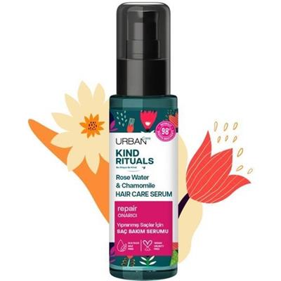 Urban Care Kind Rituals Onarıcı Saç Bakım Serumu 100 ml %98 Doğal İçerik ile Elektriklenmeyi Önler