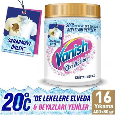 Vanish  Multipower Beyazlar Için Toz Leke Çıkarıcı Deterjan  480 G