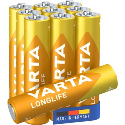 VARTA Longlife AAA Alkalin kalem pil 10lu paket