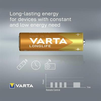 Varta Longlife Alkalin Kalem Aa Pil 6 Lı Paket