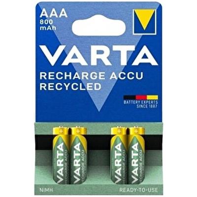 Varta Şarjlı Kalem Pil 800 mAh 1,2 V AAA Tipi 4 Adet Yüksek Performans