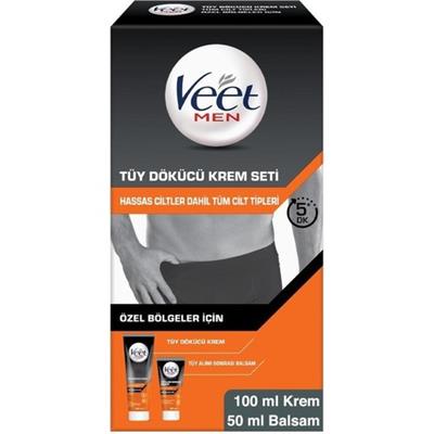 Veet Men Özel Bölgeler İçin Tüy Dökücü Krem Seti 100&50 ml