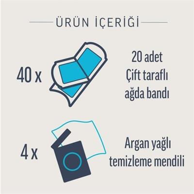 Veet Professional Ağda Bandı Hassas Ciltler Için Bacak & Vücut Bölgesi 40 Adet