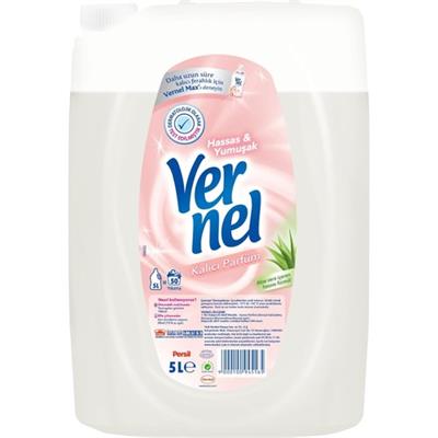 Vernel 5 lt Konsantre Çamaşır Yumuşatıcısı – Hassas Ciltlere Uygun, Renk Koruma, Dermatolojik Onaylı, Türkiye Üretimi