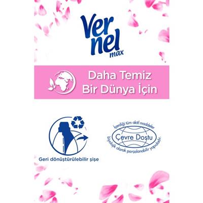Vernel Max Konsantre Çamaşır Yumuşatıcısı Şakayık & Beyaz Çay 1440ml (60 Yıkama)