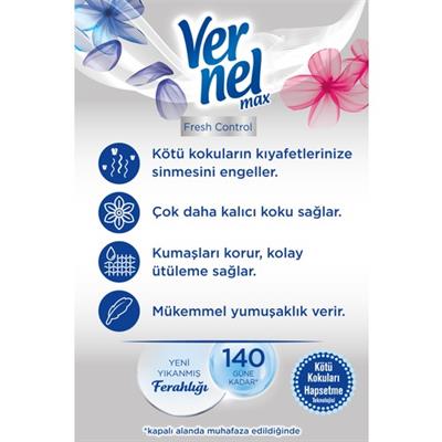 Vernel Max Konsantre Çamaşır Yumuşatıcısı 1320ml (55 Yıkama) Buz Serinliği
