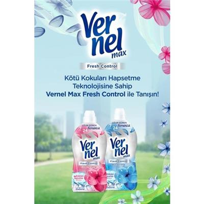 Vernel Max Konsantre Çamaşır Yumuşatıcısı 1320ml (55 Yıkama) Çiçek Ferahlığı