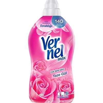 Vernel Max Konsantre Sıvı Çamaşır Yumuşatıcısı Taze Gül 1440ml (60 Yıkama)