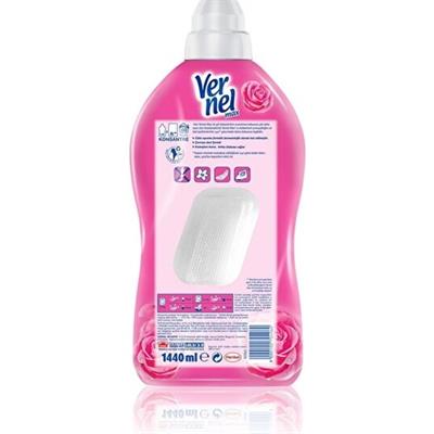 Vernel Max Konsantre Sıvı Çamaşır Yumuşatıcısı Taze Gül 1440ml (60 Yıkama)