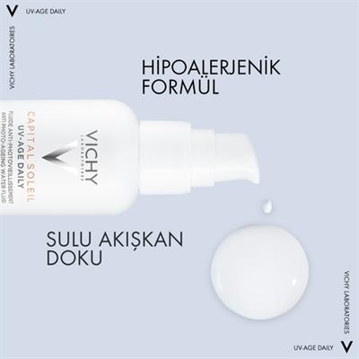 Vichy Capital Soleil Foto Yaşlanma Karşıtı Güneş Koruyucu SPF50+- Tüm Ciltler İçin