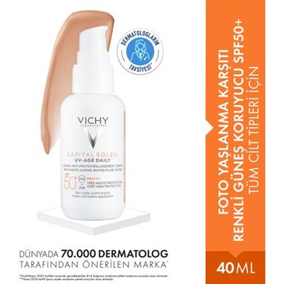 Vichy Capital Soleil Foto Yaşlanma Karşıtı Renkli Güneş Koruyucu SPF50+- Tüm Ciltler İçin