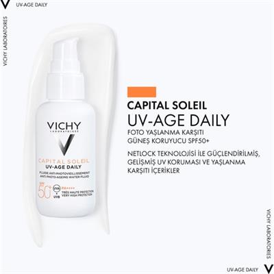 Vichy Capital Soleil Foto Yaşlanma Karşıtı Güneş Koruyucu SPF50+- Tüm Ciltler İçin