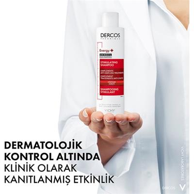 Vichy Dercos Energy+ Dökülme Karşıtı Şampuan - Tüm Saç Tipleri İçin 200 ml